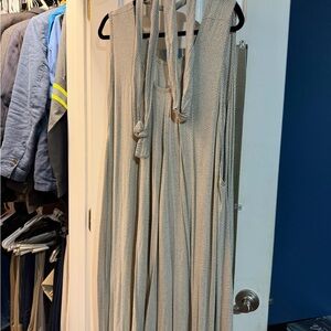 Striped Sleeveless Romper (Momper)